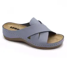 LEON 932 LEON Comfort női bőr papucs gyógypapucs