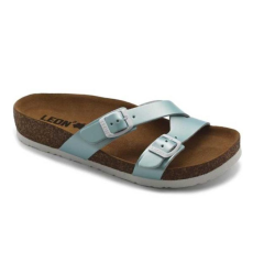 LEON Papucs 4030 Leon Comfort női bőr, fehér, 38