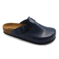 LEON Papucs 4700 Leon Comfort férfi bőr, fekete, 44