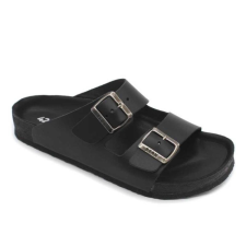 LEON Papucs 4724 LEON Comfort férfi bőr fekete 46 munkavédelmi cipő