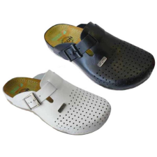 LEON Papucs 700 Leon Comfort férfi bőr, fekete, 45 munkavédelmi cipő