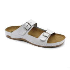 LEON Papucs 702 Leon Comfort férfi bőr, fehér, 42 munkavédelmi cipő