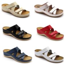 LEON Papucs 906 Leon Comfort női bőr, perla, 36