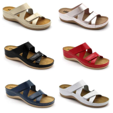 LEON Papucs 906 Leon Comfort női bőr, piros, 38 munkavédelmi cipő