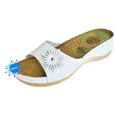 LEON Papucs 915 Leon Comfort női bőr, perla, 38