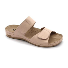 LEON Papucs 952 Leon Comfort női bőr, púder, 39 munkavédelmi cipő