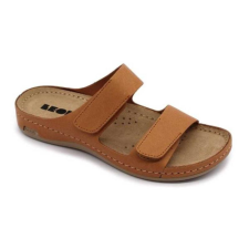 LEON Papucs 954 Leon Comfort női bőr, bézs, 36 munkavédelmi cipő