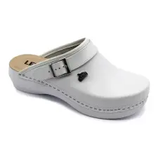 LEON PU101 LEON Comfort női bőr klumpa gyógypapucs