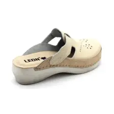 LEON PU156 LEON Comfort női bőr klumpa gyógypapucs