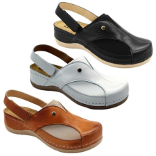 LEON Szandál 913 Leon Comfort női bőr, fekete, 39 munkavédelmi cipő
