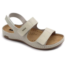 LEON Szandál 966 LEON Comfort női bőr kék bakar 36