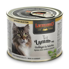  Leonardo 200 gr bárányhús szárnyassal és sütőtökkel + AJÁNDÉKKAL! macskaeledel