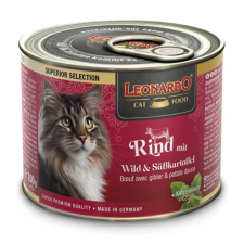  Leonardo 200 gr marhahús vaddal és édesburgonyával macskaeledel