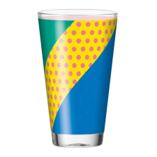 Leonardo BRERA pohár üdítős 300ml, rózsaszín pöttyös üdítős pohár