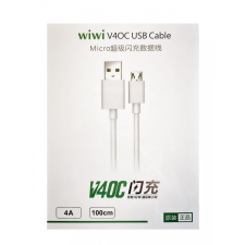 Letang wiwi W05 Micro USB fehér adatkábel 4A 1m kábel és adapter