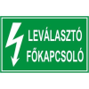  Leválasztó főkapcsoló - műanyag, 150*100mm