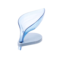  Levél alakú szappantartó fürdőszappanhoz, kék fürdőszoba kiegészítő