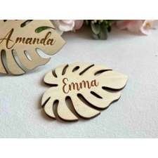  Levél formájú ültetőkártya monstera dekorációs kellék