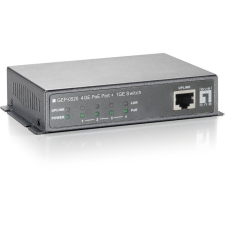 Level One LevelOne GEP-0520 hálózati kapcsoló Gigabit Ethernet (10/100/1000) Ethernet-áramellátás (PoE) támogatása Fekete (GEP-0520) hub és switch
