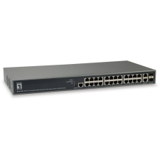Level One LevelOne GEP-2682 hálózati kapcsoló Vezérelt L3 Gigabit Ethernet (10/100/1000) Ethernet-áramellátás (PoE) támogatása (GEP-2682) hub és switch