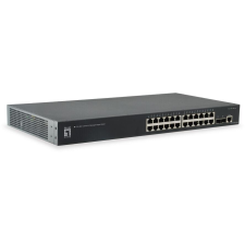 Level One LevelOne GTL-2661 hálózati kapcsoló Vezérelt L2 Gigabit Ethernet (10/100/1000) Fekete (GTL-2661) hub és switch
