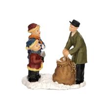  Levélküldő gyerekek, polyresin. Mérete: 58x60x15 mm karácsonyi dekoráció