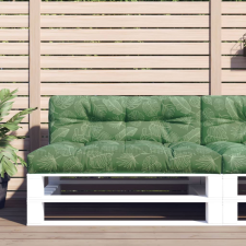 levélmintás szövet raklapkanapé párna 120 x 40 x 12 cm kerti bútor