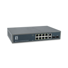 LevelOne GEP-1221 Gigabit PoE+ Switch hub és switch