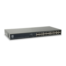LevelOne GEP-2651 TURING 26-Port Web Smart Gigabit PoE Switch hub és switch