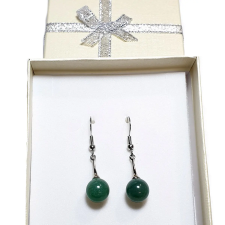 Levendula Álom Ajándékbolt Aventurin lógós fülbevaló kehely fogalaltban fülbevaló