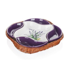  Levendula Levendula 5részes tálaló készlet kosárban konyhai eszköz