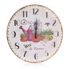 Levendulás falióra - 34 cm falióra