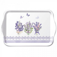 Levendulás műanyag tálca - 21x13 cm - Lovely lavender konyhai eszköz