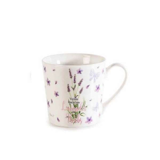 Levendulás porcelán bögre - 350 ml - apró szépséghibával bögrék, csészék