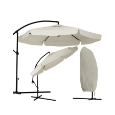  LEVI összecsukható kerti napernyő 300 cm, bézs + ingyenes csomagolás kerti bútor