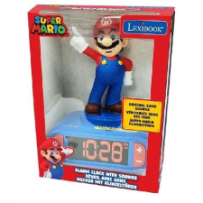Lexibook Szuper Mario ébresztő óra éjszakai fénnyel és hangeffektekkel, LEX-RL800NI ébresztőóra