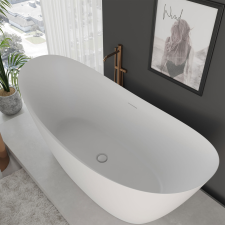  LEXIE matt fehér szabadonálló kád kád, zuhanykabin