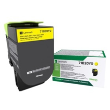 Lexmark CS317 Yellow lézertoner eredeti 2,3K 71B20Y0 nyomtatópatron & toner