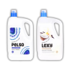 LEXY Coconut and Vanilla öblítő koncentrátum (5 liter) + Pelso Color and White mosógél (5 liter)