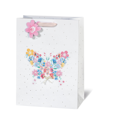 Leykam Alpina (BSB) BSB ajándéktasak (36x26x14 cm) pillangós virágszirmok (4) ajándéktasak