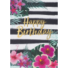 Leykam Alpina (BSB) BSB Black&Gold képeslap, Happy Birthday, tropical (állvány)