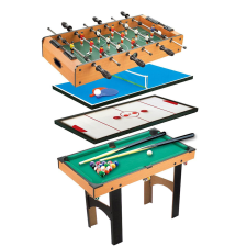 Leziter 4 az 1-ben játékasztal, csocsó, ping-pong, biliárd és léghoki játékhoz asztalitenisz