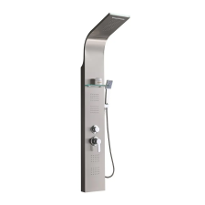 Leziter Alegro Silver hidromasszázs zuhanypanel, rozsdamentes acél csaptelep