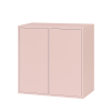 Leziter Boxie 2 ajtós fali szekrény 80x80x37 cm pink