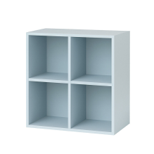  Leziter Boxie Kék Nyitott Fali Szekrény - 80x80x37 cm, Moduláris bútor