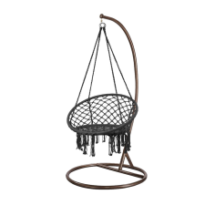 Leziter Cardenas függőfotel állvánnyal fekete-barna kerti bútor