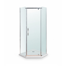 Leziter Celtic 90x90 cm ötszögletű zuhanykabin zuhanytálcával kád, zuhanykabin