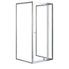 Leziter Flexi 80x90 cm falsíkra szerelhető aszimmetrikus zuhanykabin zuhanytálca nélkül