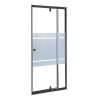 Leziter Flexi-S állítható zuhanyajtó 76-91x185 cm fekete