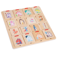 Leziter Hol bújt el, nyitogatós logikai fajáték fajáték